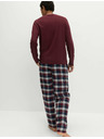 Marks & Spencer Pyžamová súprava z česanej bavlny Marks & Spencer červená