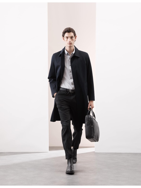 Marks & Spencer Strečová bavlnená košeľa klasického strihu s technológiou 360 Flex™ Marks & Spencer sivá