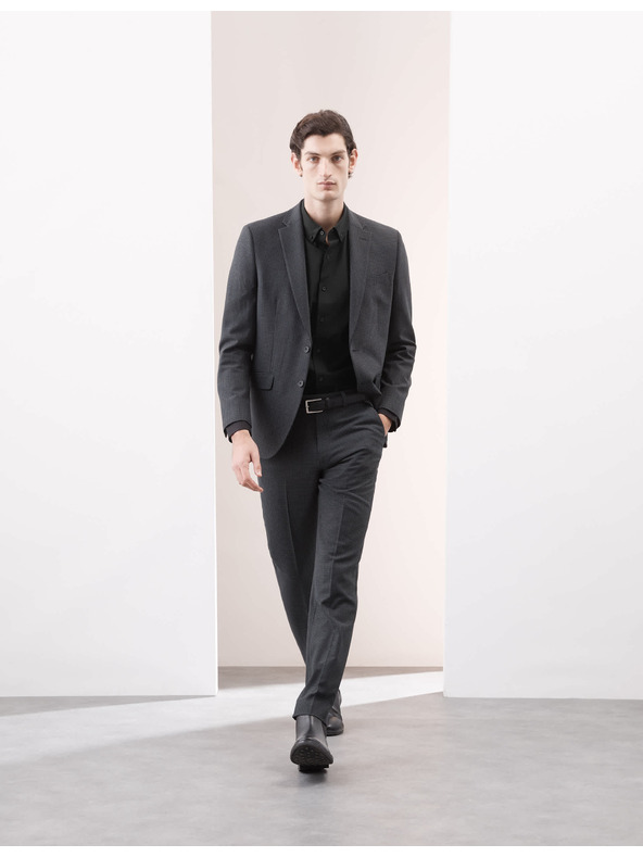 Marks & Spencer Strečová bavlnená košeľa klasického strihu s technológiou 360 Flex™ Marks & Spencer čierna