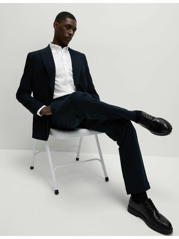 Marks & Spencer Košeľa z čistej bavlny klasického strihu s nežehliaceou úpravou Marks & Spencer biela