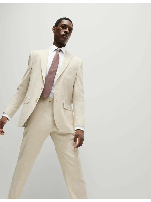 Marks & Spencer Košeľa úzkeho strihu a kravata, ľahké žehlenie Marks & Spencer biela