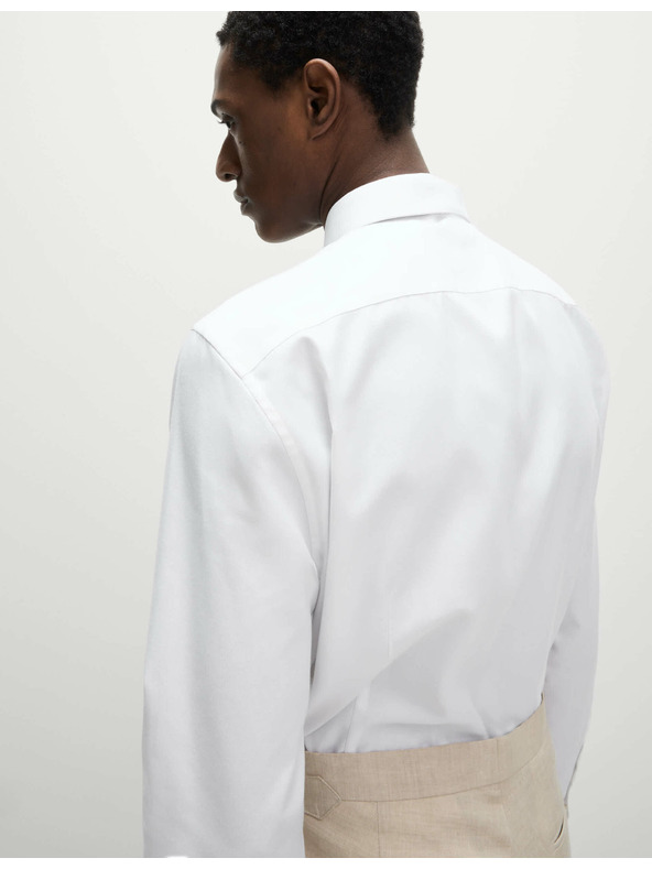 Marks & Spencer Košeľa úzkeho strihu a kravata, ľahké žehlenie Marks & Spencer biela