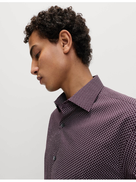 Marks & Spencer Košeľa s potlačou normálneho strihu z čistej bavlny Marks & Spencer červená