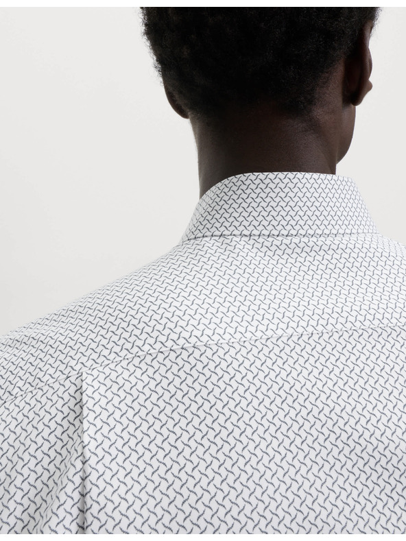 Marks & Spencer Košeľa s potlačou normálneho strihu z čistej bavlny Marks & Spencer biela