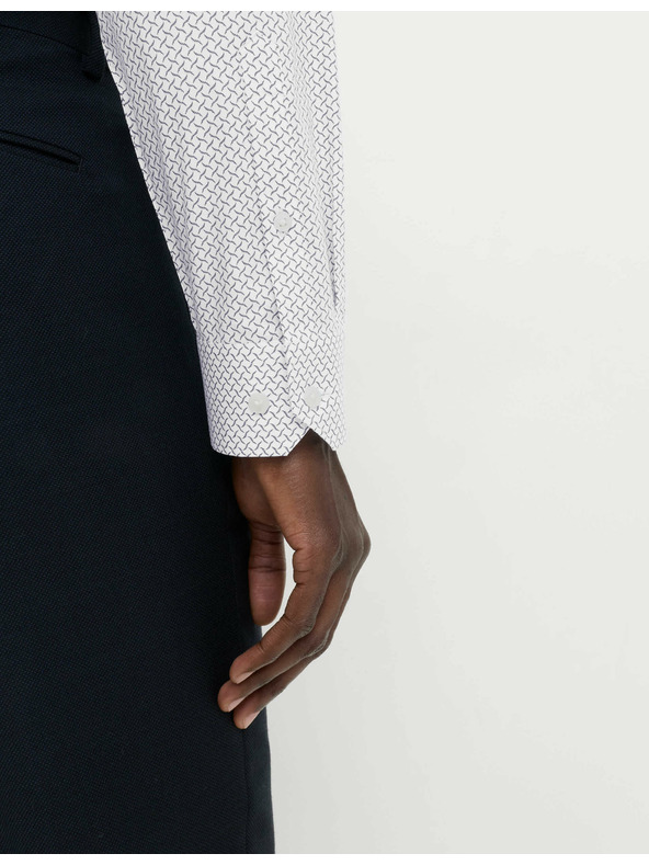 Marks & Spencer Košeľa s potlačou normálneho strihu z čistej bavlny Marks & Spencer biela