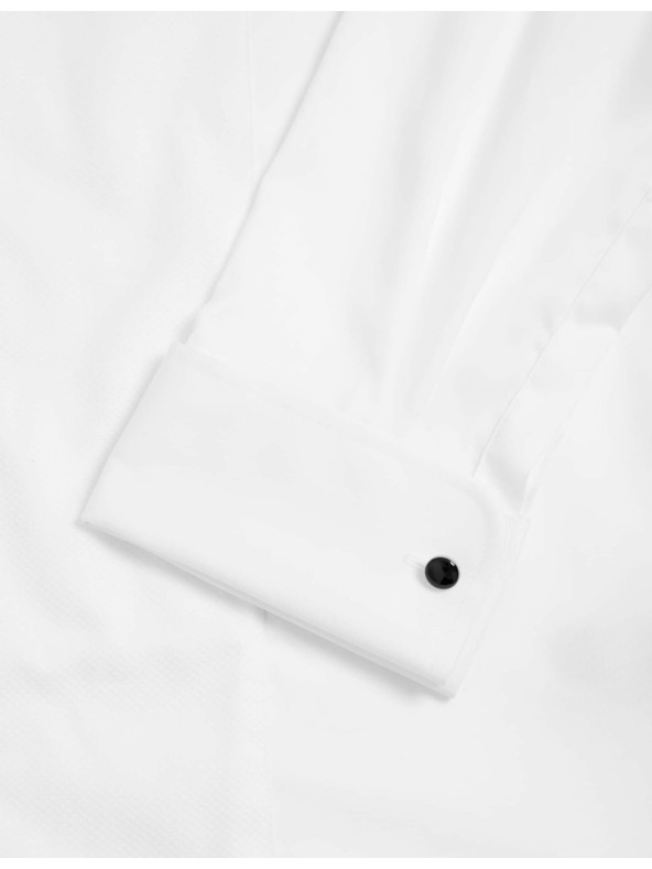 Marks & Spencer Košeľové šaty mierne zúženého strihu z luxusnej bavlny s dvojitou manžetou Marks & Spencer biela