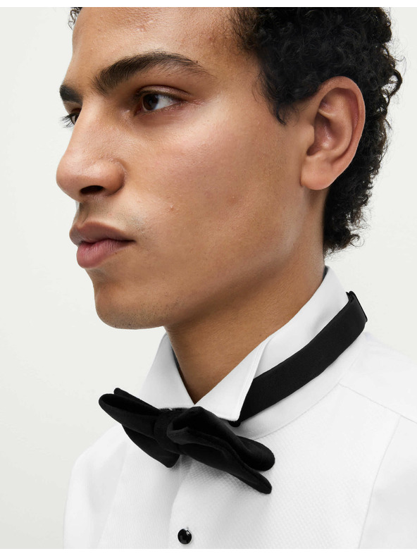 Marks & Spencer Košeľové šaty úzkeho strihu z luxusnej bavlny s dvojitou manžetou Marks & Spencer biela