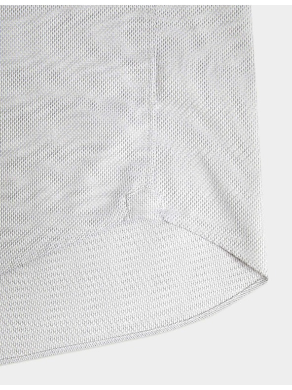 Marks & Spencer Luxusná košeľa úzkeho strihu z čistej bavlny s textúrou Marks & Spencer sivá
