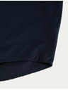 Marks & Spencer Keprová košeľa úzkeho strihu z luxusnej bavlny s dvojitou manžetou Marks & Spencer námorná modrá
