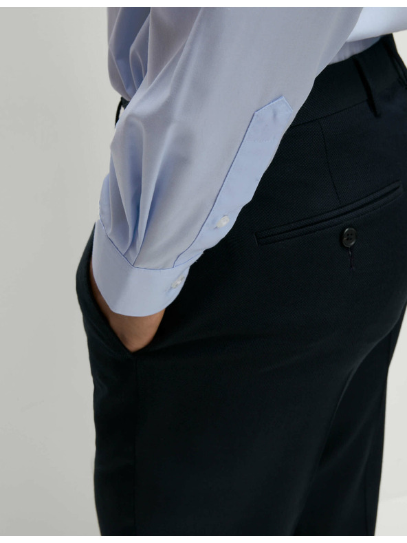 Marks & Spencer Košeľa normálneho strihu s dlhým rukávom, 3 ks Marks & Spencer modrá