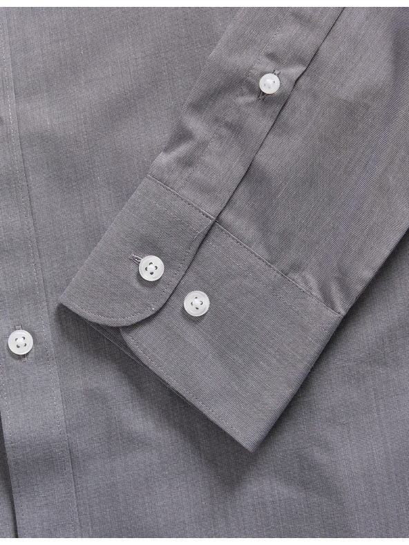 Marks & Spencer Košeľa úzkeho strihu z kanafasu, ľahké žehlenie, 2 ks v balení Marks & Spencer sivá