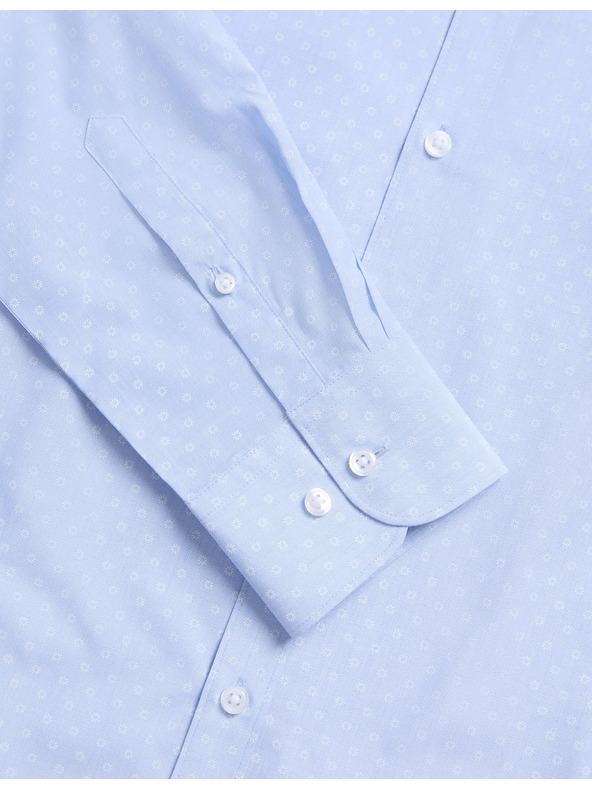 Marks & Spencer Košeľa úzkeho strihu zo zmesi bavlny, ľahké žehlenie, 2 ks v balení Marks & Spencer modrá