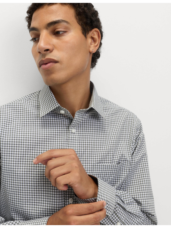 Marks & Spencer Kockované košele normálneho strihu pre ľahké žehlenie, 2 ks Marks & Spencer zelená