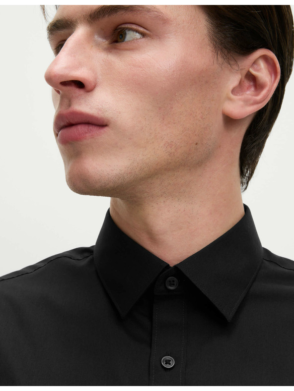 Marks & Spencer Košeľa úzkeho strihu, ľahké žehlenie Marks & Spencer čierna