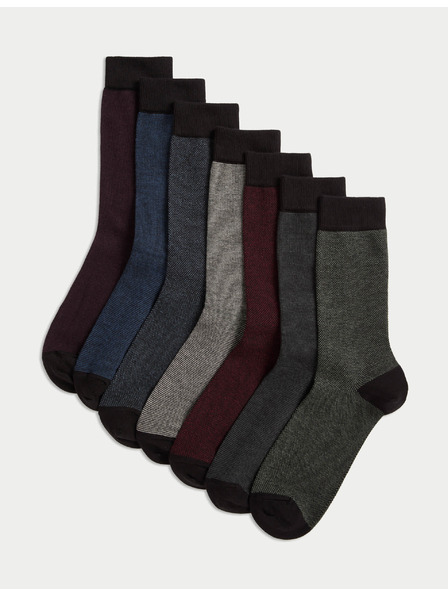 Marks & Spencer 7 párov ponožiek Cool & Fresh™ s vysokým podielom bavlny Marks & Spencer viacfarebná