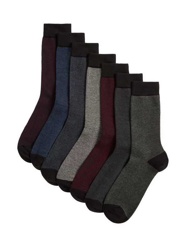 Marks & Spencer 7 párov ponožiek Cool & Fresh™ s vysokým podielom bavlny Marks & Spencer viacfarebná