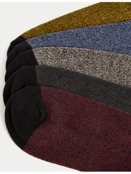 Marks & Spencer Ponožky Cool & Fresh™ s vysokým podielom bavlny, so zosilneným chodidlom, 5 párov v balení Marks & Spencer viacfarebná