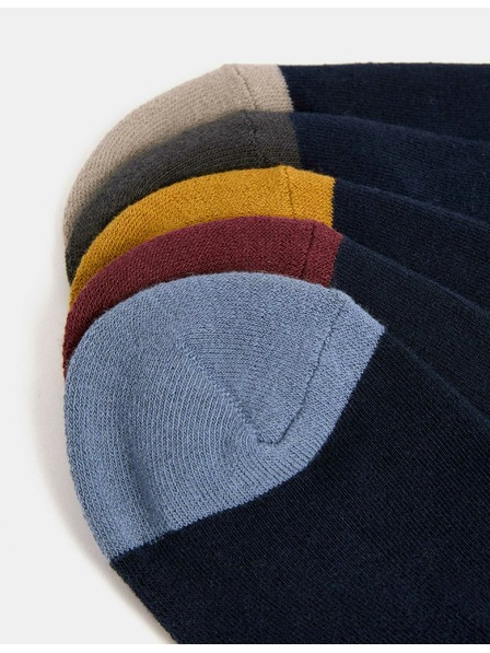 Marks & Spencer Ponožky Cool & Fresh™ s vysokým podielom bavlny, mierne zosilnené chodidlo, 5 párov v balení Marks & Spencer námorná modrá