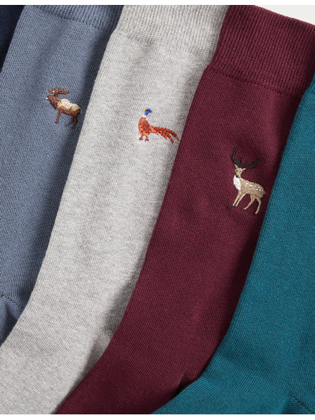 Marks & Spencer 5 párov ponožiek Cool & Fresh™ Woodland s vysokým podielom bavlny Marks & Spencer viacfarebná