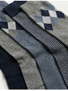 Marks & Spencer 5 párov ponožiek Argyle Cool & Fresh™ s vysokým podielom bavlny Marks & Spencer modrá