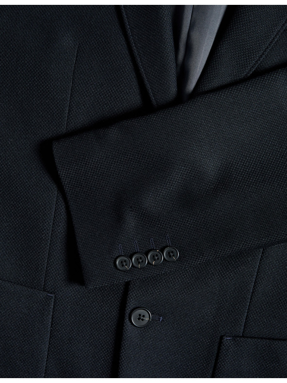 Marks & Spencer Texturovaný blejzer Marks & Spencer námorná modrá