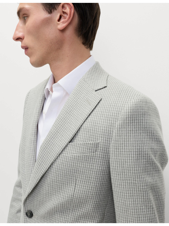 Marks & Spencer Elastický pepito blejzer priliehavého strihu Marks & Spencer sivá