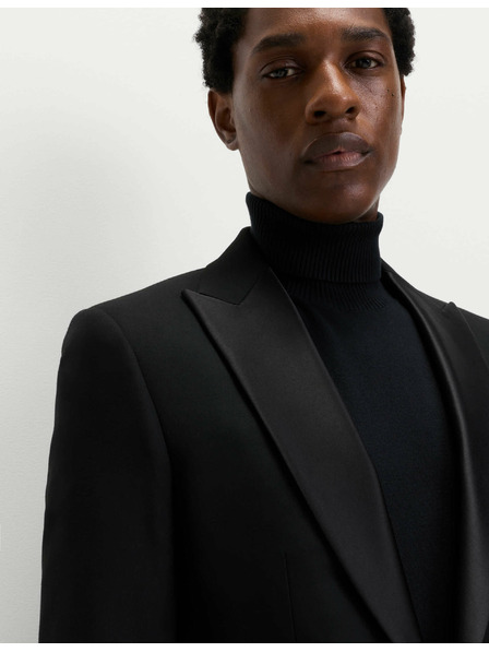 Marks & Spencer Smokingové sako s elastanom, úzky strih Marks & Spencer čierna