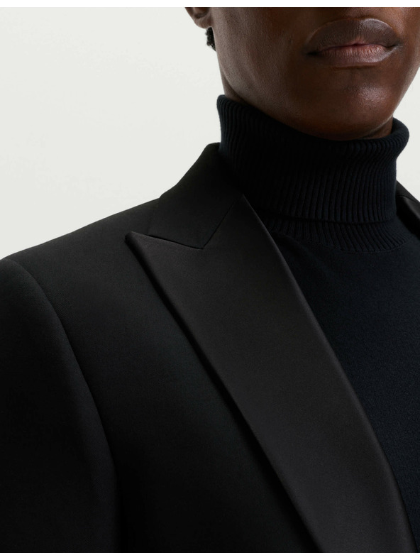 Marks & Spencer Smokingové sako s elastanom, úzky strih Marks & Spencer čierna