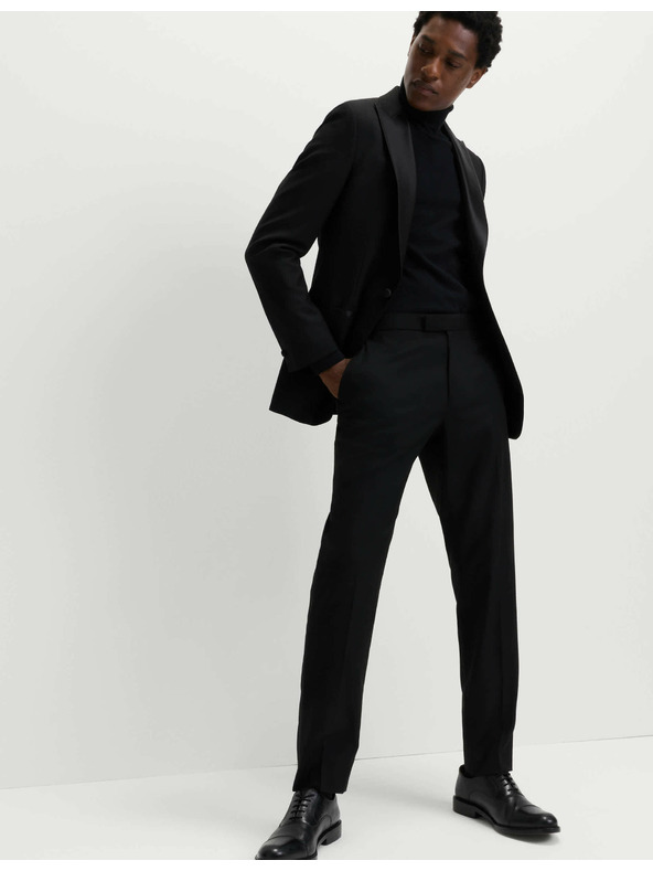 Marks & Spencer Smokingové sako s elastanom, úzky strih Marks & Spencer čierna