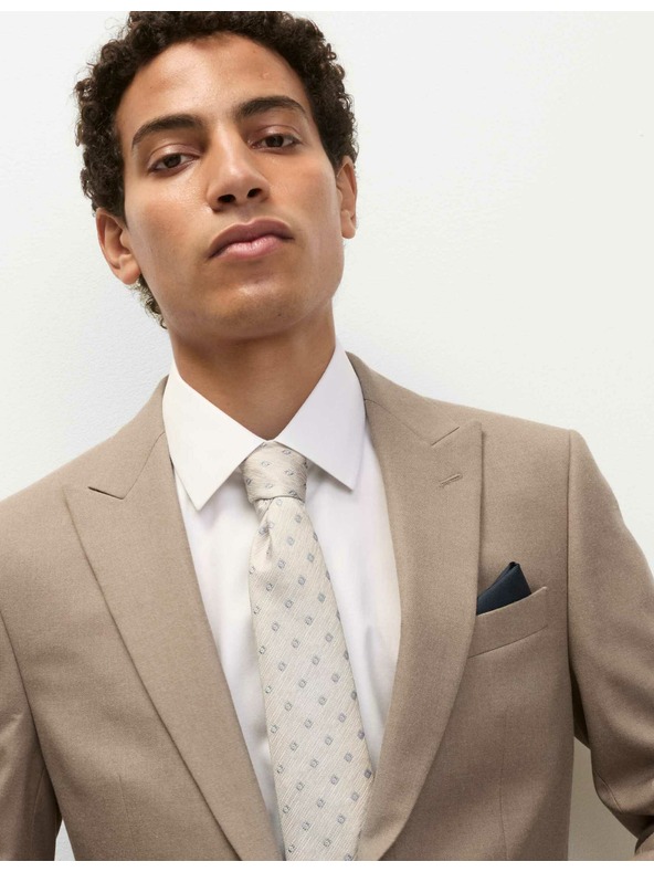 Marks & Spencer Kostýmové sako, priliehavý strih Marks & Spencer smotanová