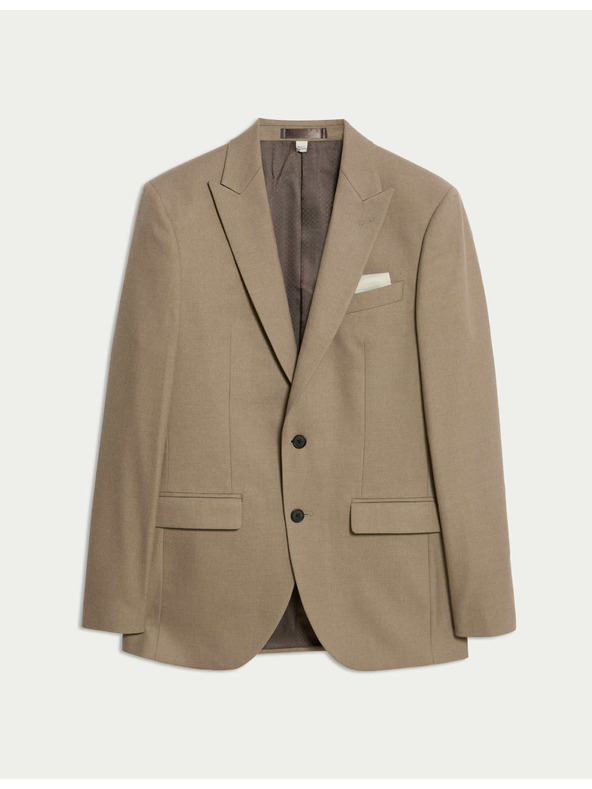 Marks & Spencer Kostýmové sako, priliehavý strih Marks & Spencer smotanová