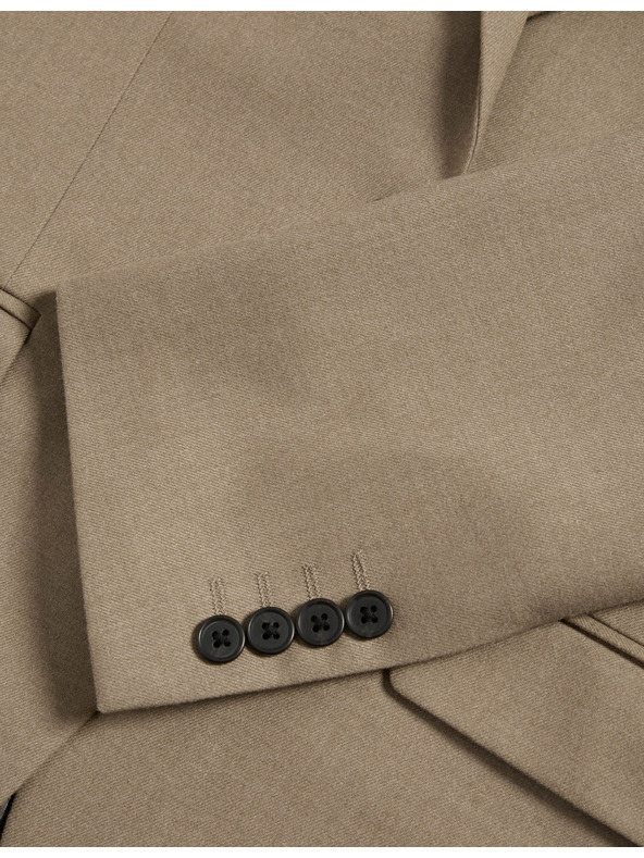 Marks & Spencer Kostýmové sako, priliehavý strih Marks & Spencer smotanová