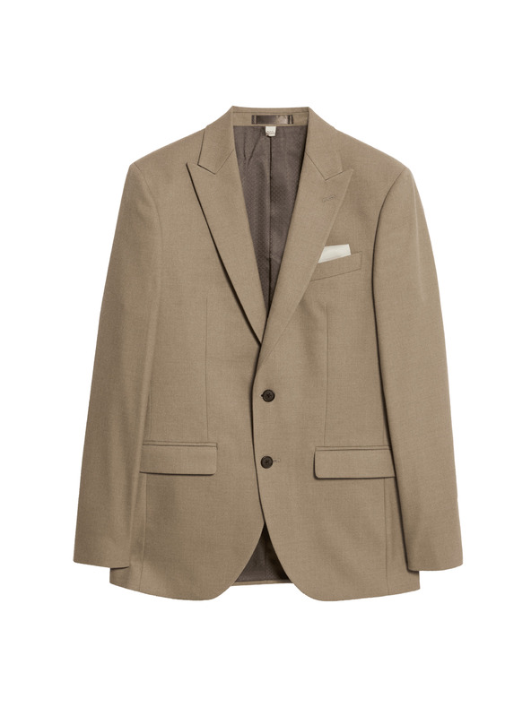 Marks & Spencer Kostýmové sako, priliehavý strih Marks & Spencer smotanová