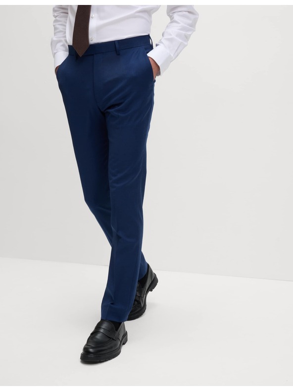 Marks & Spencer Oblekové nohavice, priliehavý strih Marks & Spencer námorná modrá