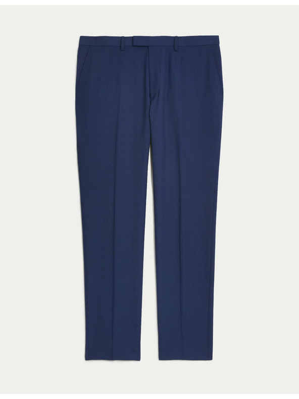 Marks & Spencer Oblekové nohavice, priliehavý strih Marks & Spencer námorná modrá