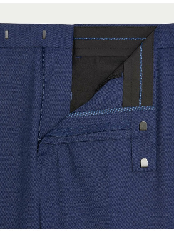 Marks & Spencer Oblekové nohavice, priliehavý strih Marks & Spencer námorná modrá