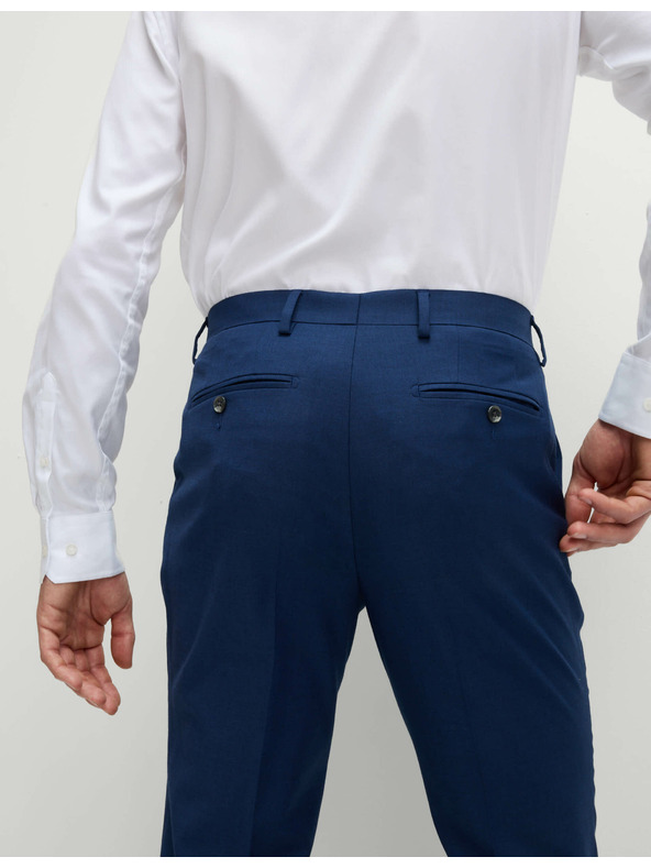 Marks & Spencer Oblekové nohavice, priliehavý strih Marks & Spencer námorná modrá