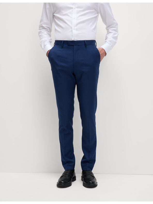 Marks & Spencer Oblekové nohavice, priliehavý strih Marks & Spencer námorná modrá