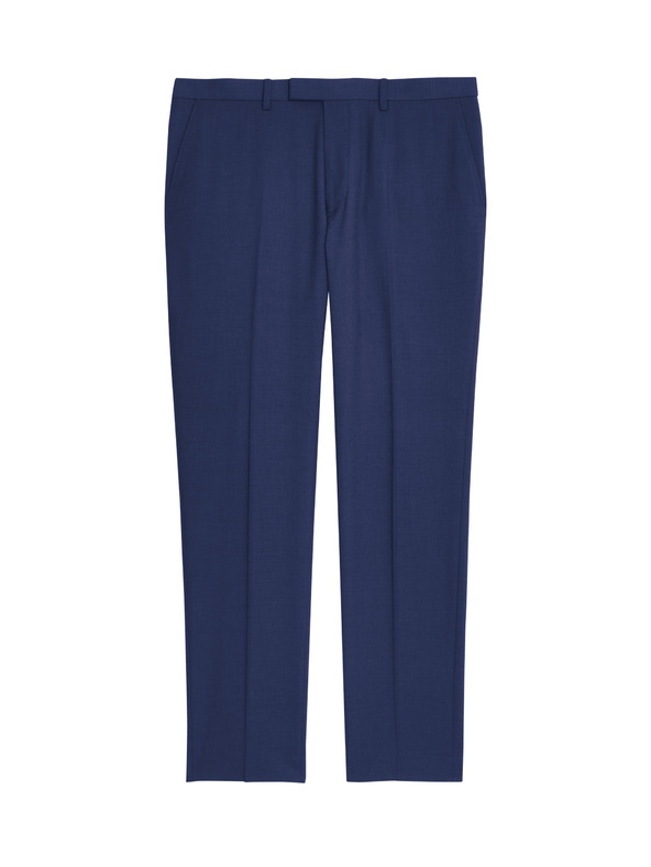 Marks & Spencer Oblekové nohavice, priliehavý strih Marks & Spencer námorná modrá