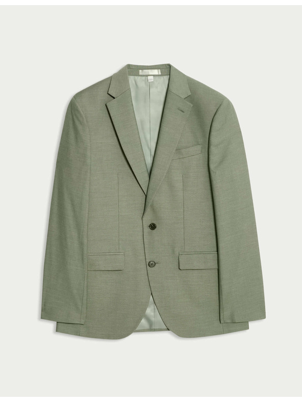 Marks & Spencer Oblekové sako úzkeho strihu Marks & Spencer zelená