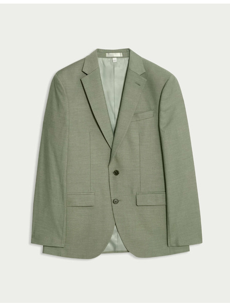 Marks & Spencer Oblekové sako úzkeho strihu Marks & Spencer zelená