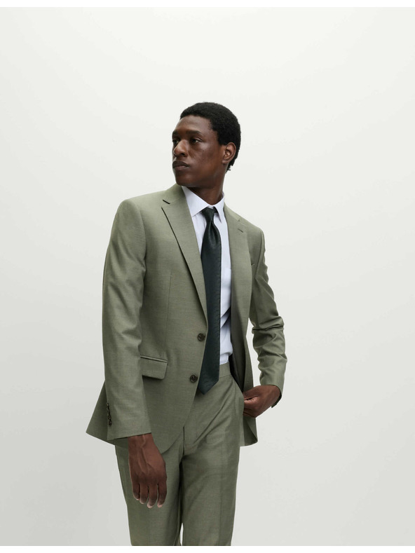Marks & Spencer Oblekové sako úzkeho strihu Marks & Spencer zelená