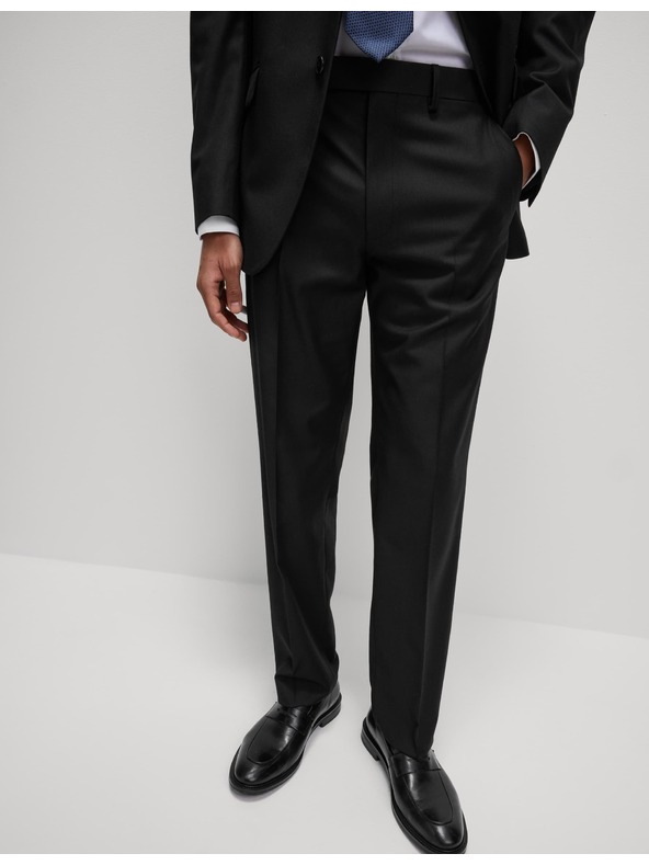 Marks & Spencer Oblekové nohavice klasického strihu Marks & Spencer čierna