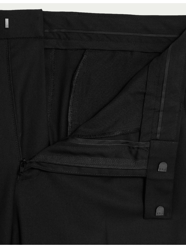 Marks & Spencer Oblekové nohavice klasického strihu Marks & Spencer čierna