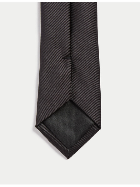 Marks & Spencer Úzka jednofarebná kravata, ktorú možno prať v práčke Marks & Spencer čierna