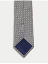 Marks & Spencer Kravata z čistého hodvábu s geometrickým vzorom Marks & Spencer hnedá