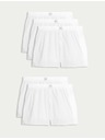 Marks & Spencer Tkané boxerky Supima® s vysokým podielom bavlny, 5 ks v balení Marks & Spencer biela