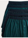 Marks & Spencer Žerzejové boxerky z čistej bavlny s technológiou Cool & Fresh™, 5 ks v balení Marks & Spencer zelená