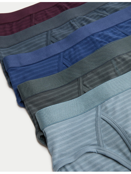 Marks & Spencer Nohavičky z bavlny so strečom, s technológiou Cool & Fresh™, 5 ks Marks & Spencer viacfarebná