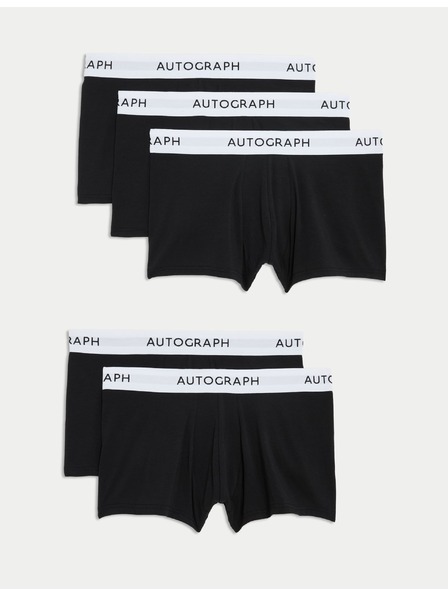 Marks & Spencer Bokové trenky, zo zmesi bavlny Supima®, 5 ks Marks & Spencer čierna